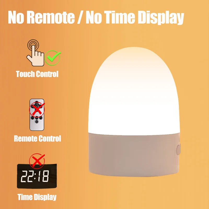 Touch Night Light – Rechargeable Bedside Lamp for Nursery