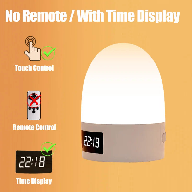 Touch Night Light – Rechargeable Bedside Lamp for Nursery