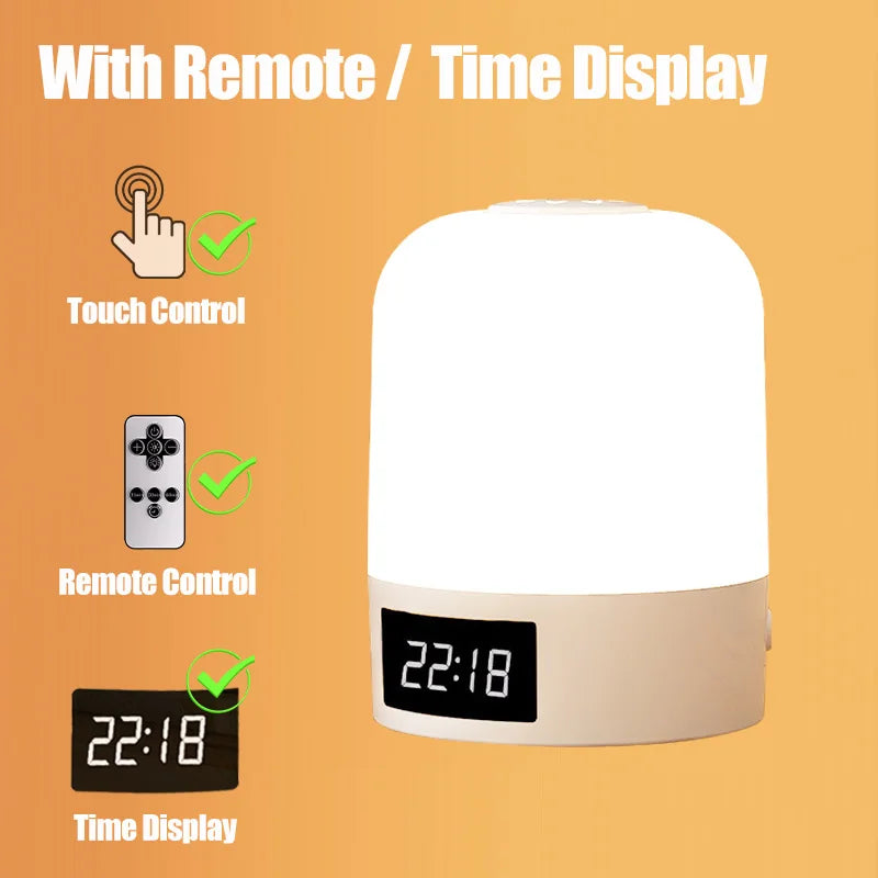 Touch Night Light – Rechargeable Bedside Lamp for Nursery